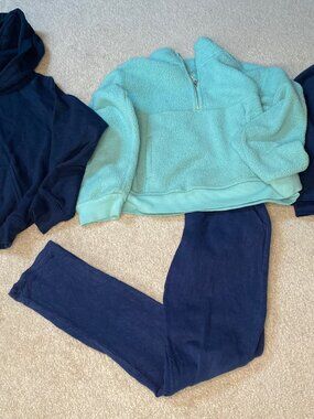 Old Navy Fleece Jckt,,Gildan Pull over , Target  1/4 Zip Sweatshirts Sz :8-10